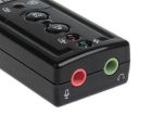 Звукова карта USB AUX jack, 2*TRS (Mic + Ear), Virtual 7.1 Channel, RTL (B00650)
