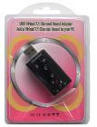 Звукова карта USB AUX jack, 2*TRS (Mic + Ear), Virtual 7.1 Channel, RTL (B00650)