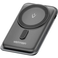 УМБ Vention Magnetic Wireless 10000mAh 20W PD USB-C In/Out, QI-15W Black (FHNB0)