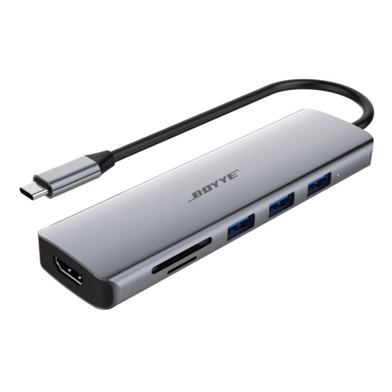 USB-хаб Boyye USB Type-C 6-в-1 (UC-602)