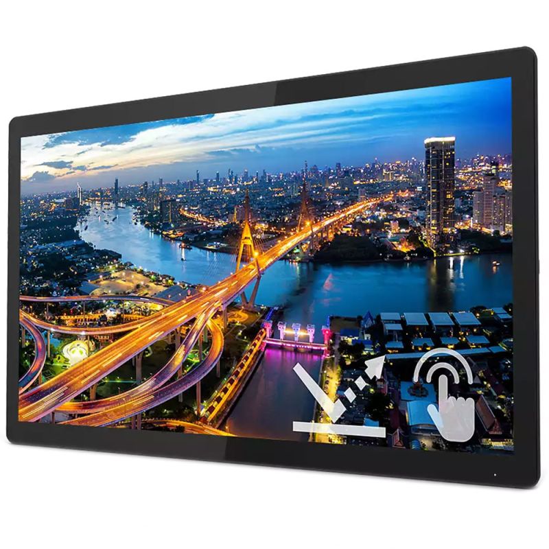 TFT 21.5" Philips 222B1TFL, IPS, 75Гц, сенсорний, VGA, HDMI, DP, USB-hub, HAS, чорний (222B1TFL/00)