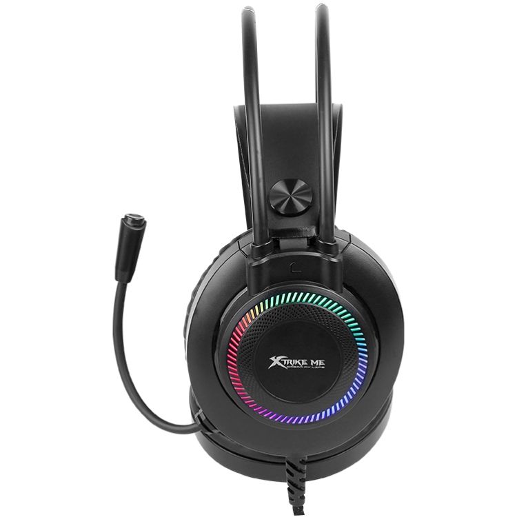 Ігрова гарнітура XTRIKE ME GH-509, USB+3.5мм, 7 режимів RGB, кабель 2м, чорна (GH-509)