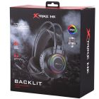 Ігрова гарнітура XTRIKE ME GH-509, USB+3.5мм, 7 режимів RGB, кабель 2м, чорна (GH-509)