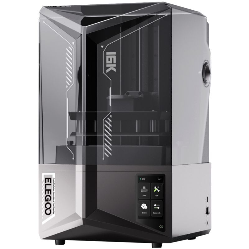 Принтер 3D ELEGOO Saturn 4 Ultra 16K(LCD ±0.1 mm Chitubox MSLA 211.68x118.37x220 mm WiFi USB сірий) (50.101.038300)