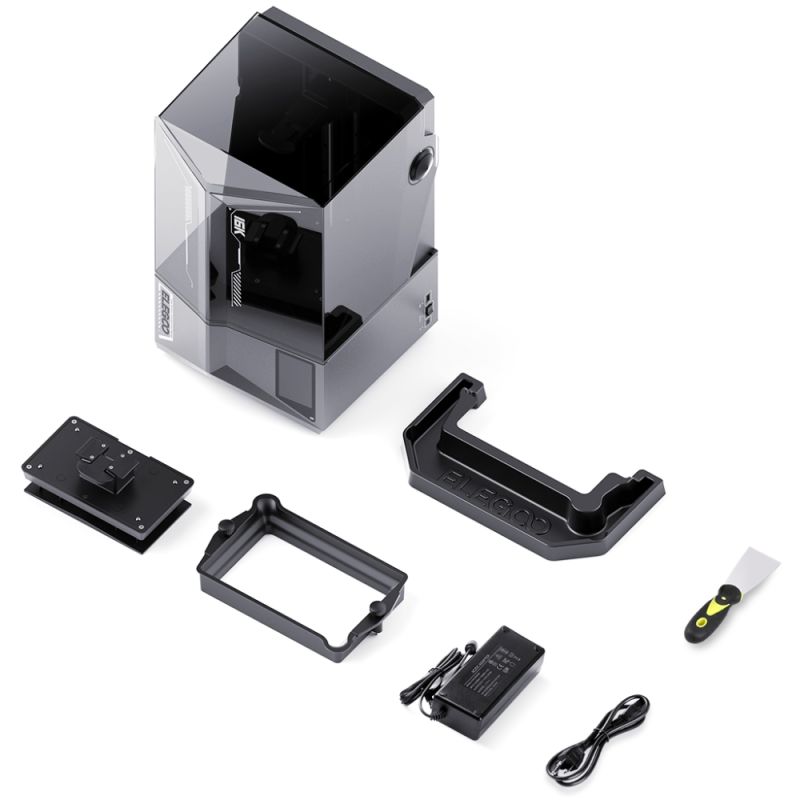 Принтер 3D ELEGOO Saturn 4 Ultra 16K(LCD ±0.1 mm Chitubox MSLA 211.68x118.37x220 mm WiFi USB сірий) (50.101.038300)
