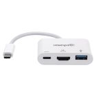 Док-станція USB3.1 Type-C --> HDMI/USB 3.0/PD 60W 4-in-1 White Manhattan (152945)