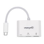 Док-станція USB3.1 Type-C --> HDMI/USB 3.0/PD 60W 4-in-1 White Manhattan (152945)