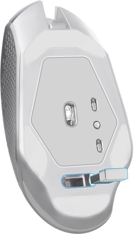 Мишка Defender Glory GM-514, ігрова, бездротова 3200dpi., 6кн., LED біла (52513)