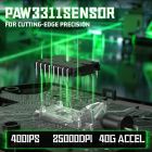 Мишка Attack Shark V3 Ultra-Light, Wireless, PAW3311 сенсор, 25000dpi., 6кн., Black (V3B_AS)
