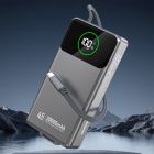 УМБ Dudao 20000mAh K31 Pro 45W PD,QC USB-A,USB-C In/Out,with built-in USB-C/Lightning cables Gray (6977196682010)