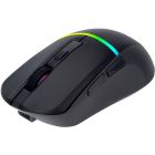 Мишка XTRIKE ME GW-322, ігрова, бездротова Bluetooth+2.4G, 3200dpi., 6кн., LED град.7кольорів, чорна (GW-322BK)