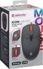 Мишка Defender Icon MB-057, 3кн.,1000 dpi, безшумна, чорна (52057)