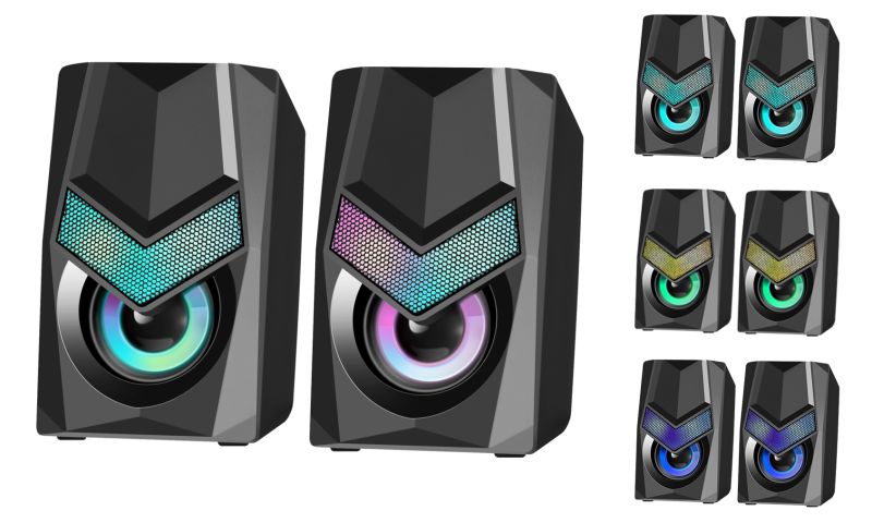 Акустична система 2.0 Defender Solar 1 6Вт RGB USB (65401)