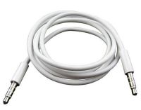 Кабель AUX Audio TRRS 3.5мм Male/Male 1м білий (S0659)