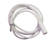 Кабель AUX Audio TRRS 3.5мм M/F 1м білий (S0660)