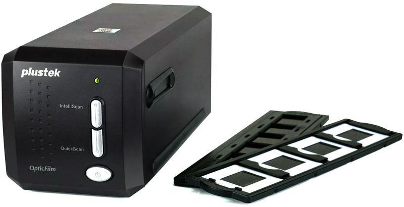 Сканер Plustek OpticFilm 8300i SE (7200dpi 48bit LED швидк. 20 сек. плівк.слайд-сканер чорний) (0317TS)