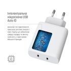 Сетевое зарядное устройство ColorWay GaN Mini 50W PD Port PPS USB (Type-C PD 30W + Type-C PD 20W) White (CW-CHS050PD-WT)