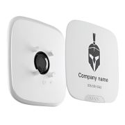 Лицьова панель Ajax Brandplate для брендування вуличної сирени StreetSiren DoubleDeck (10 шт.) Back (20380.63.WH1)