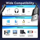 Звукова карта USB AUX jack, TRRS Ear, 0.25 м 96 кГц/24 біт 2-в-1 DSP шумозаглушення Vention (CVEBC)