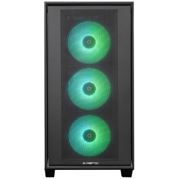Корпус Chieftec HUNTER 3 GS-03B-OP 4x120mm A-RGB, USB-C, E-ATX, без БЖ, Black (GS-03B-OP)