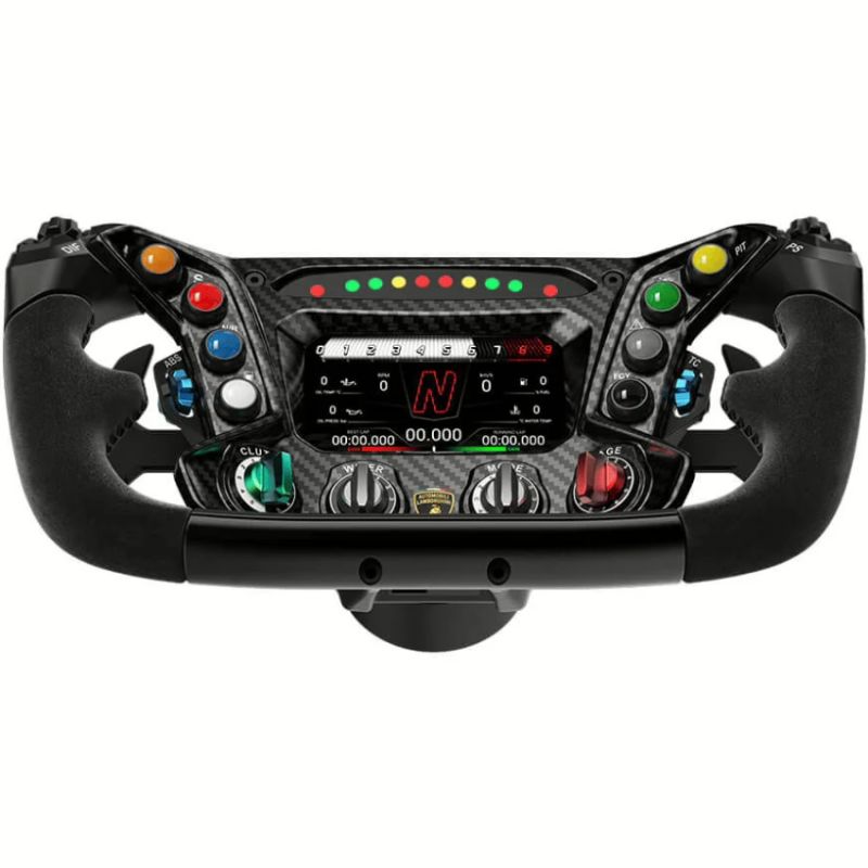 Кермо MOZA Racing Lamborghini Essenza SCV12, 31cм., екран 4.3", 8 кн. RGB, чорне (RS070_Moza)