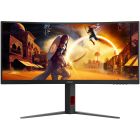 TFT 34" AOC CU34G4, WQHD, VA, вигн., 180Гц, 2хHDMI, DP, HAS, Pivot, чорно-червоний (CU34G4)