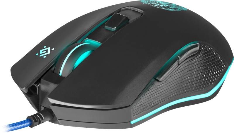Мишка Defender Sleipnir GM-927 ігрова, (+килимок) 12800dpi., 6кн.,чорна (52927)