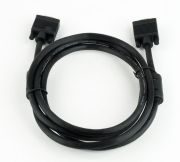 Кабель удлинитель Cablexpert VGA -VGA (M/F), HD15 с 2-мя фер. кольцами, 1.8 м, черный (CC-PPVGAX-6B)