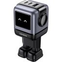 Зарядний пристрій 3xUSB 65W (2xUSB-C+USB-A) Gan Robot tech Fast Charger Сірий CD361 Ugreen (25685B)