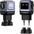 Зарядний пристрій 3xUSB 65W (2xUSB-C+USB-A) Gan Robot tech Fast Charger Сірий CD361 Ugreen (25685B)
