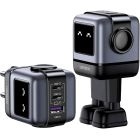 Зарядний пристрій 3xUSB 65W (2xUSB-C+USB-A) Gan Robot tech Fast Charger Сірий CD361 Ugreen (25685B)