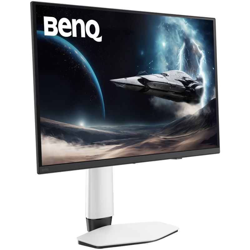 TFT 27" BenQ EX271UZ, 4K UHD, QD-OLED, 240Hz, HDMI, DP, USB- C, USB-hub, білий (9H.LP2LA.TBE)