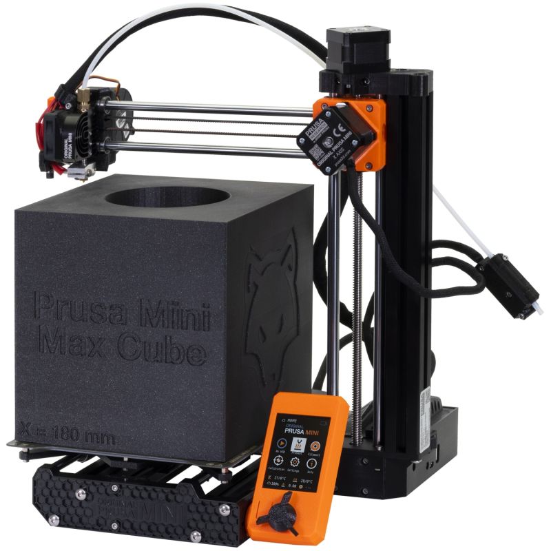 Принтер 3D Prusa MINI+ (FDM 1.75mm 180x180x180mm USB RJ-45 чорний) semi assembled (PR-8890)