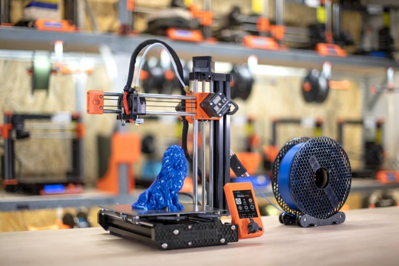 Принтер 3D Prusa MINI+ (FDM 1.75mm 180x180x180mm USB RJ-45 чорний) semi assembled (PR-8890)