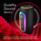 Акустична система 1.0 Energizer 20Вт Bluetooth 5.2/MicroSD/USB/AUX/FM,IPX65, 360° Sound чорна (BTS206)