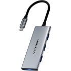 Док-станція USB3.0 Type-C --> HDMI 4K30Hz/TF/3xUSB-A 3.0, 0.15м 6-in-1 Vention (TOOHB)