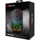 Мишка XTRIKE ME GW-611, ігрова бездротова 8000dpi., 7кн., RGB, чорна (GW-611)