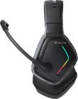 Ігрова гарнітура XTRIKE ME GH-512W XBOX/PS/PC, бездротова+ 2.4G+3,5мм, 7 режимів RGB, чорна (GH-512W)
