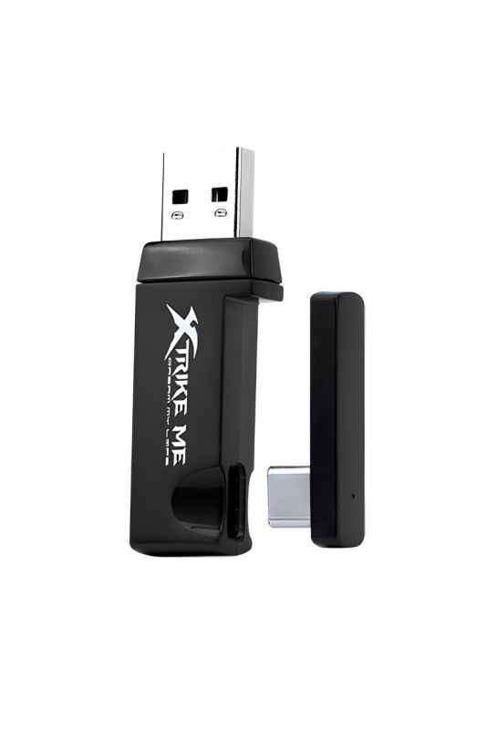Ігрова гарнітура XTRIKE ME GH-512W XBOX/PS/PC, бездротова+ 2.4G+3,5мм, 7 режимів RGB, чорна (GH-512W)
