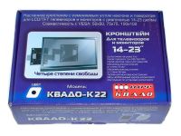 Кронштейн КВАДО чёрный (VESA100х100) (К-22)
