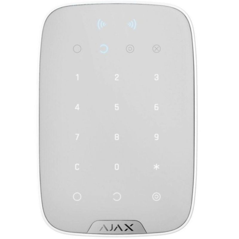 Беспроводная сенсорная клавиатура Ajax KeyPad Plus White (38253.83.WH1) (26078.83.WH)
