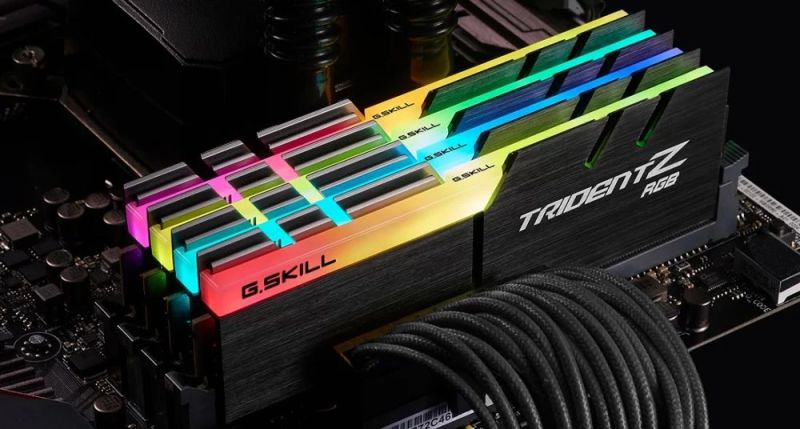 Модуль памяти DDR4 2x16GB/3200 G.Skill Trident Z RGB (F4-3200C16D-32GTZR)