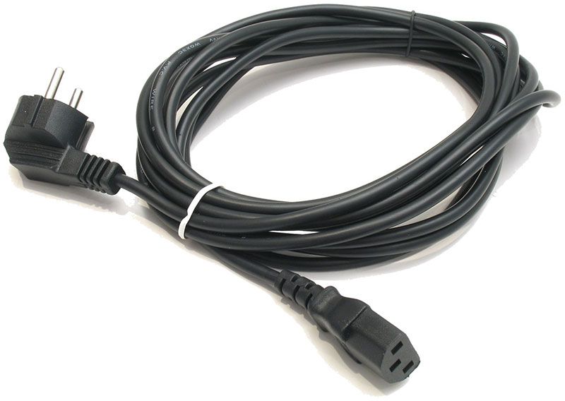 Кабель живлення 220В 1.5 м, 1,0мм2 С13-CEE 7/7 Schuko (B00718)