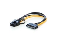 Кабель живлення для відеокарти  6/8-pin to SATA M, 0.2м (S0707)