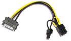 Кабель живлення для відеокарти  6/8-pin to SATA M, 0.2м (S0707)
