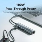 Док-станція USB3.0 Type-C --> HDMI 4K30Hz /USB 3.0/USB 2.0/Type-C 2.0/ PD 100W Hub 5-in-1 Vention (TGLHB)