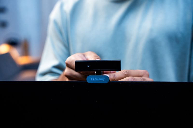 Веб-камера Sandberg Face Scan Webcam Mini Full HD Autofocus, ENC, USB-A/USB-C connection (134-43)