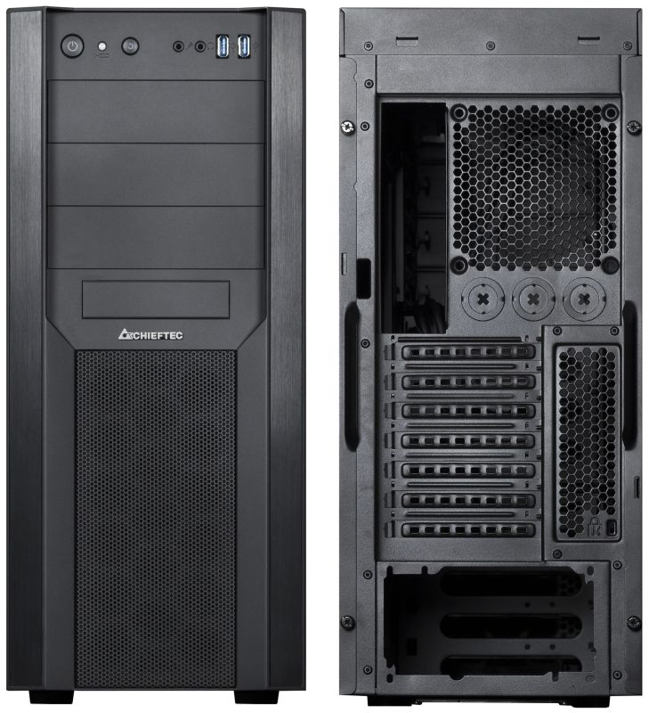 Корпус Chieftec MESH CW-01B-OP, без БЖ, 2xUSB3.0, ATX, Black (CW-01B-OP)