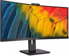 TFT 34" Philips 34B1U5600CH, WQHD, VA, 100Гц, вигнутий, HDMI, DP, USB-C, RJ-45, USB-hub, webcam, HAS (34B1U5600CH/00)