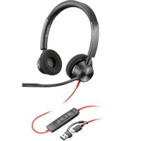 Гарнітура Poly BlackWire C3320 M USB-С + USB-C/A Adapter HS Stereo (8X220AA)